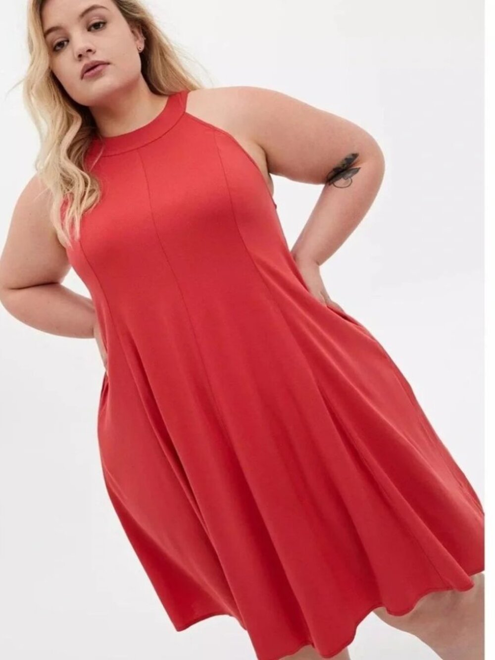 Torrid A-Line Mini Rib Trapeze Dress Size 4x